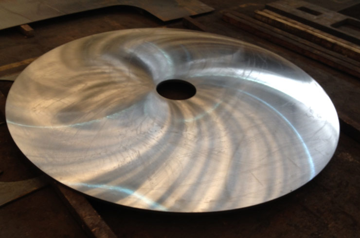 A finished profile surface grinding